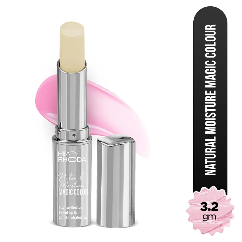 Hilary Rhoda Tinted PH Color Changing Lip Balm | Nourishing, Moisturising & Hydrating Formula For Dry & Chapped Lips | Enriched with Grape Seed Extract | 3.2g thumbnail 2